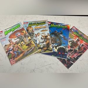 Mars Attacks 1994 1st Series Topps Comic #1 thru # 4